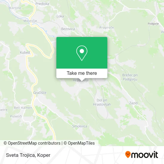 Sveta Trojica map
