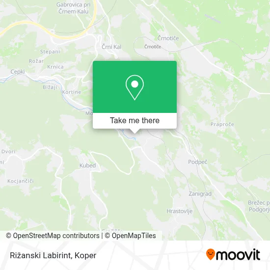 Rižanski Labirint map