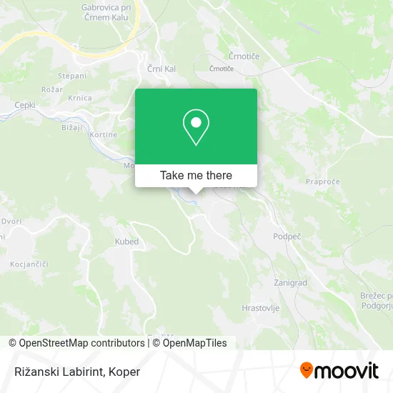 Rižanski Labirint map