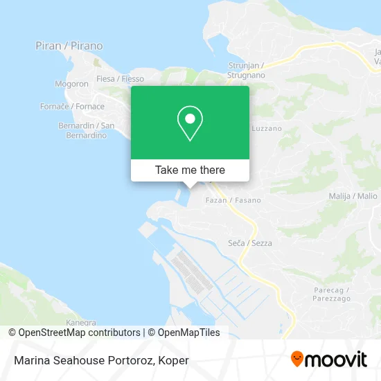 Marina Seahouse Portoroz map