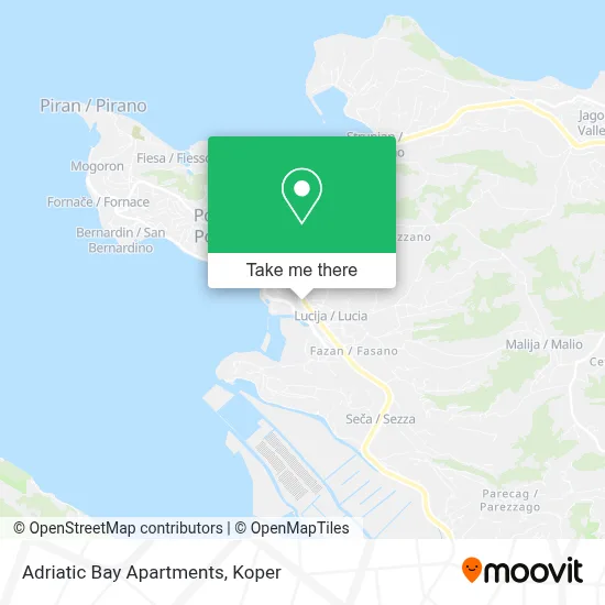 Adriatic Bay Apartments map