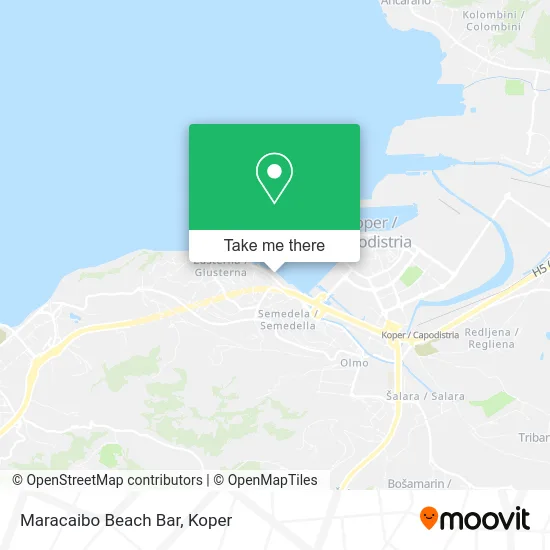 Maracaibo Beach Bar map