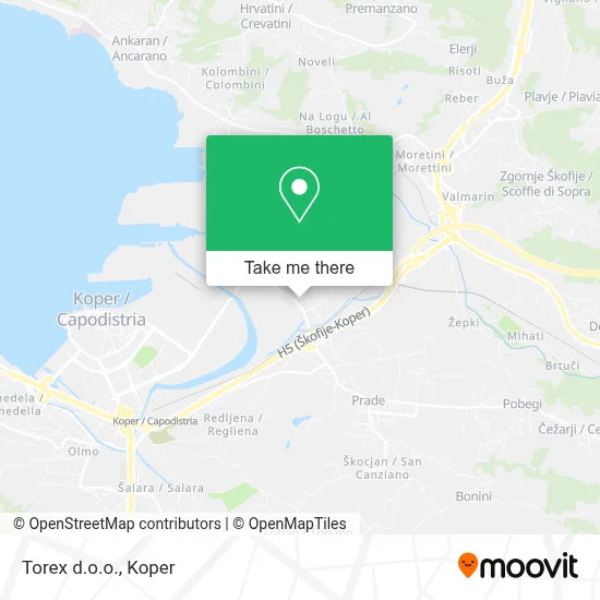 Torex d.o.o. map