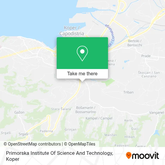 Primorska Institute Of Science And Technology map