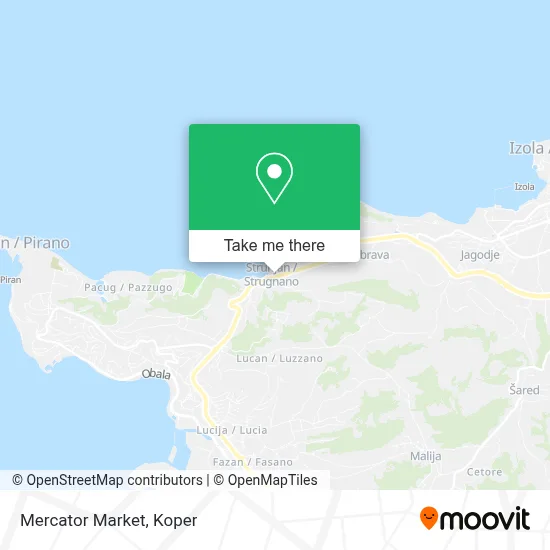 Market Mercator map