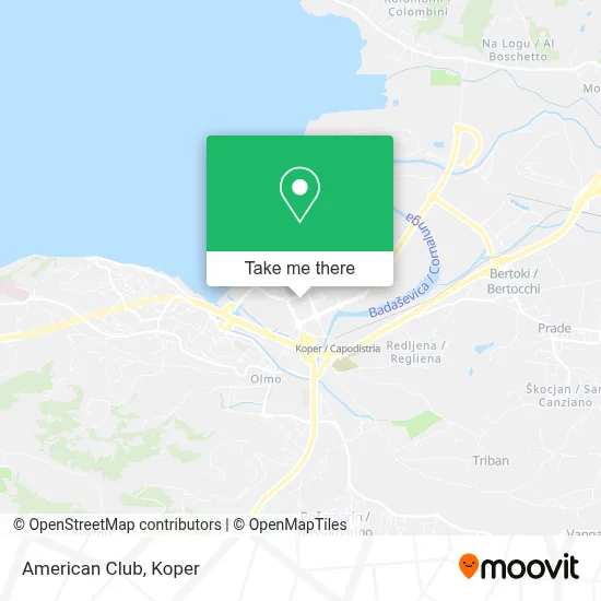 American Club map