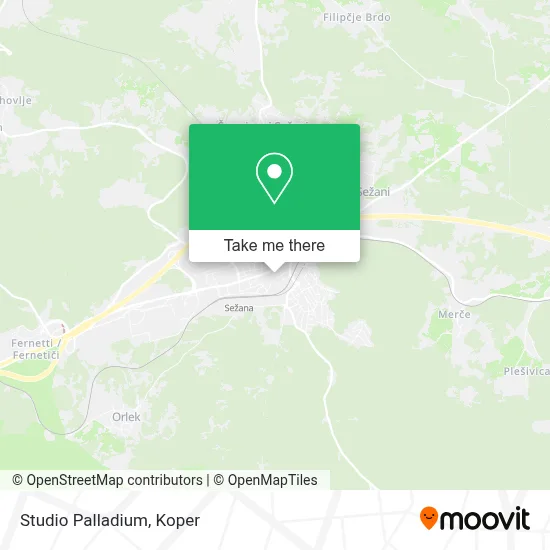 Studio Palladium map