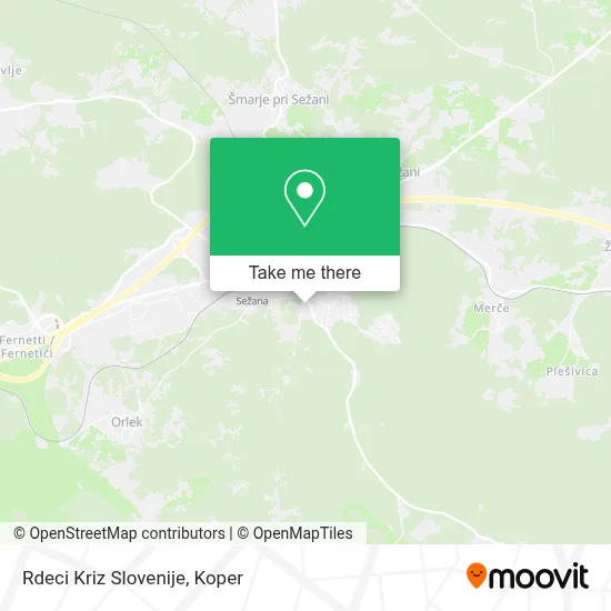 Rdeci Kriz Slovenije map