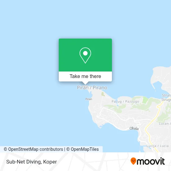Sub-Net Diving map