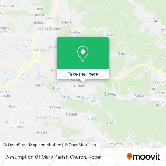 Assumption Of Mary Parish Church map