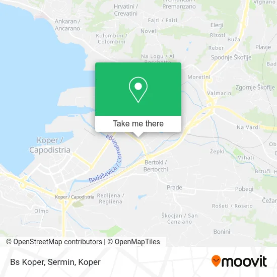 Bs Koper, Sermin map