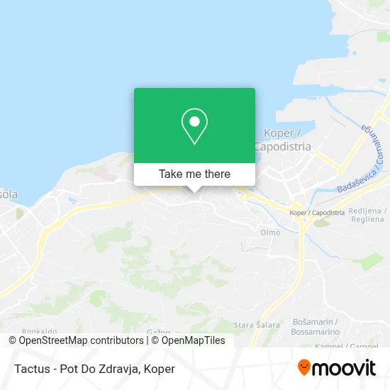 Tactus - Pot Do Zdravja map