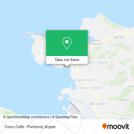 Coco Cafe - Portorož map
