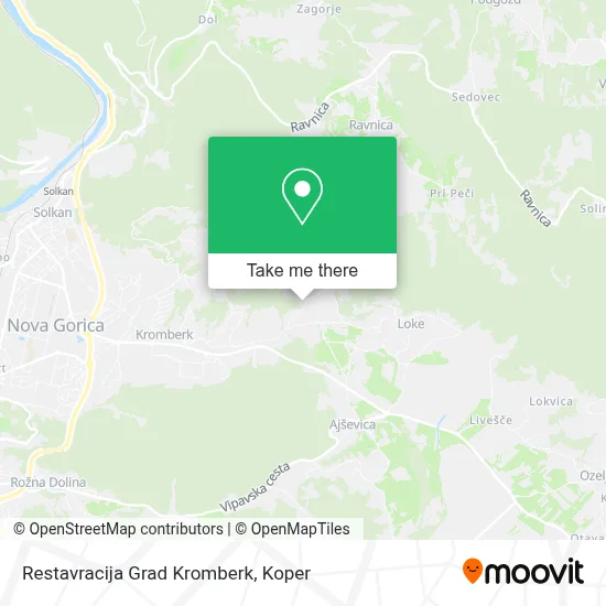 Restavracija Grad Kromberk map