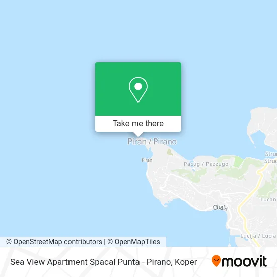 Sea View Apartment Spacal Punta - Pirano map