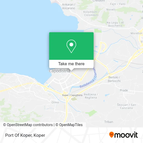 Port Of Koper map