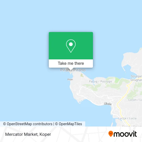 Market Mercator map
