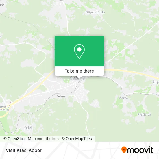 Visit Kras map