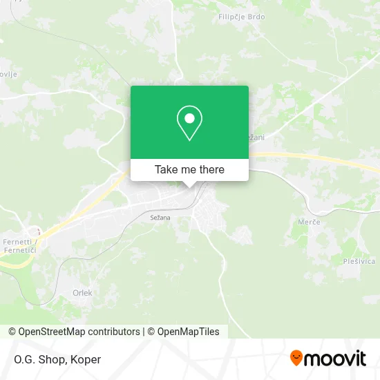 O.G. Shop map