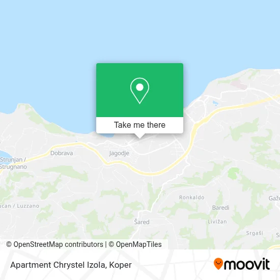 Apartment Chrystel Izola map