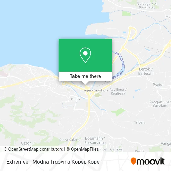 Extremee - Modna Trgovina Koper map