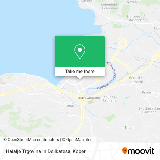 Halalje Trgovina In Delikatesa map