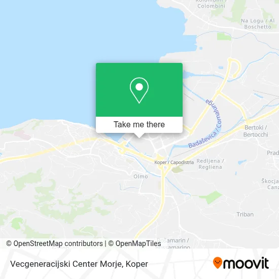 Vecgeneracijski Center Morje map