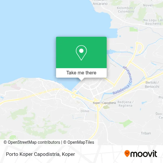 Porto Koper Capodistria map