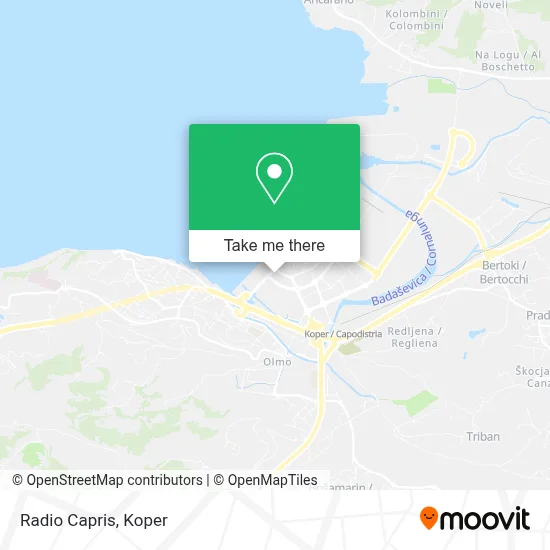 Radio Capris map
