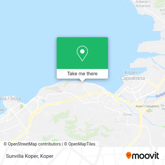 Sunvilla Koper map
