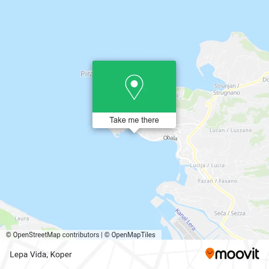 Lepa Vida map