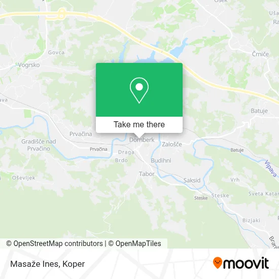 Masaže Ines map