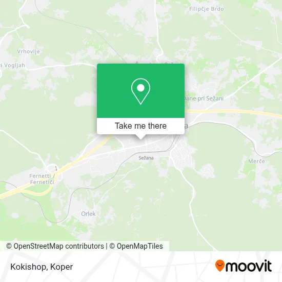 Kokishop map