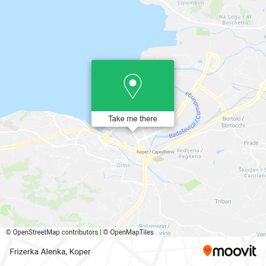 Frizerka Alenka map