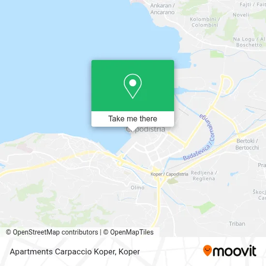 Apartments Carpaccio Koper map