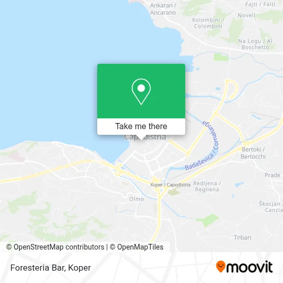 Bar Foresteria map