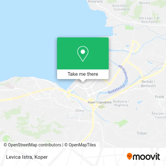 Levica Istra map