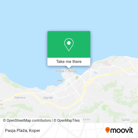 Pasja Plaža map