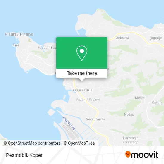 Pesmobil map