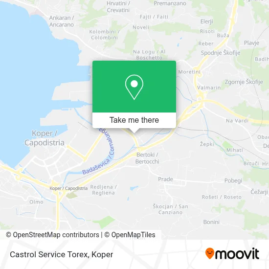 Castrol Service Torex map