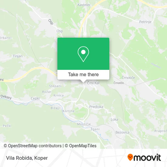 Vila Robida map