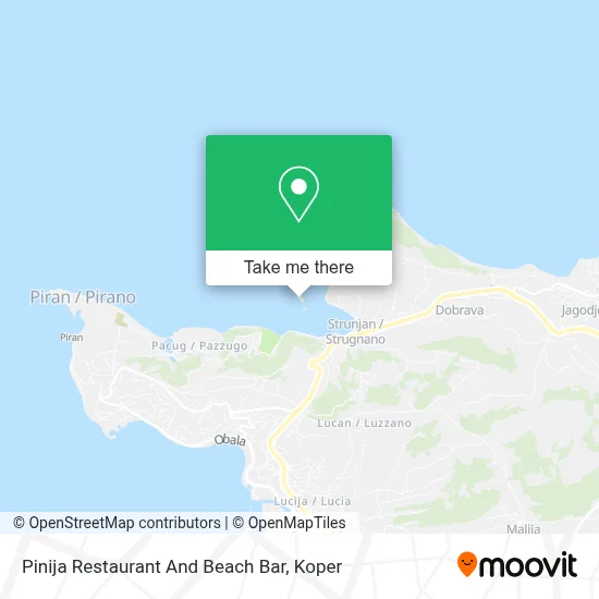 Pinija Restaurant And Beach Bar map