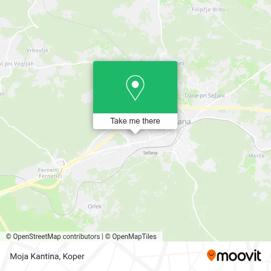 Moja Kantina map