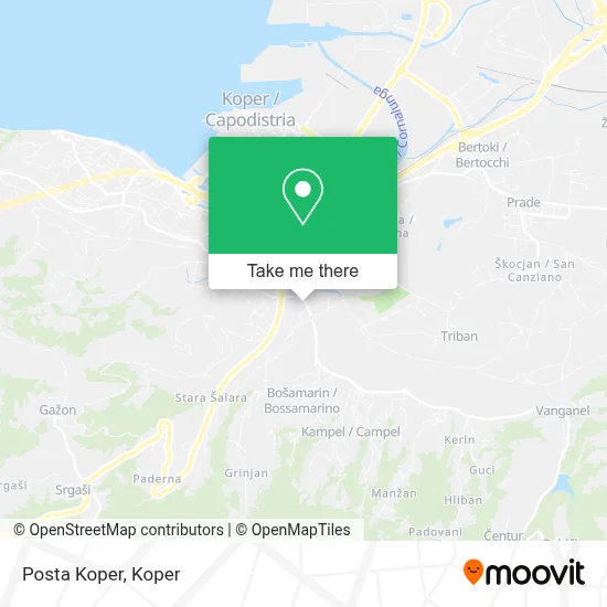 Posta Koper map