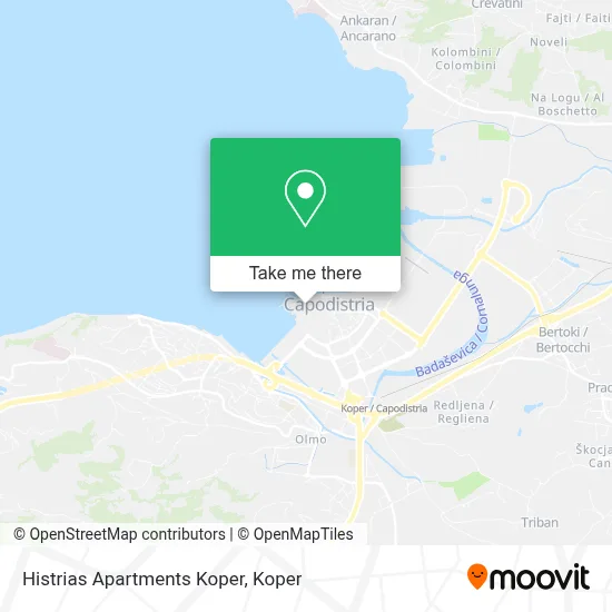 Histrias Apartments Koper map