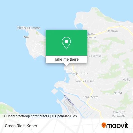 Green Ride map