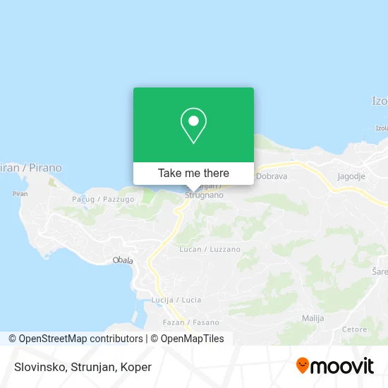 Slovinsko, Strunjan map