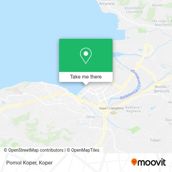 Pomol  Koper map
