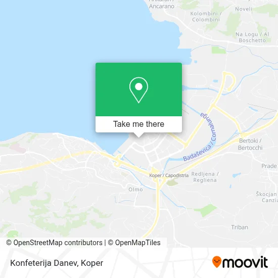 Konfeterija Danev map