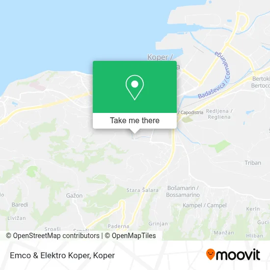 Emco & Elektro Koper map
